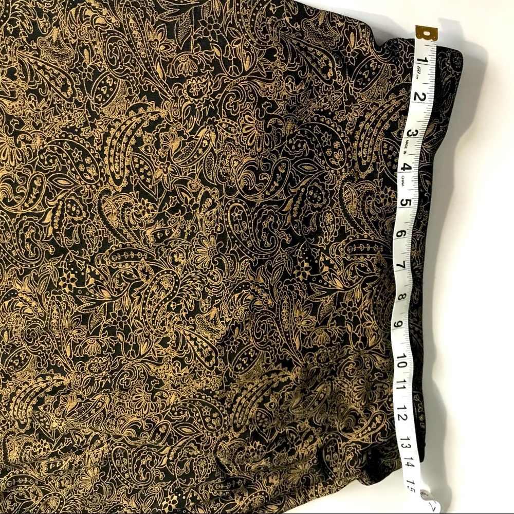 BRIGGE NEW YORK Long Skirt 90% nylon 10% spandex. Women Size M brown and yellows - Picture 3 of 7